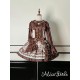 Alice Girl Bear Chocolate Long Sleeve Blouse(1st Pre-Order/3 Colours/Full Payment Without Shipping)